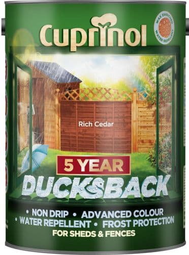 Cuprinol Ducksback 5L - Rich Cedar